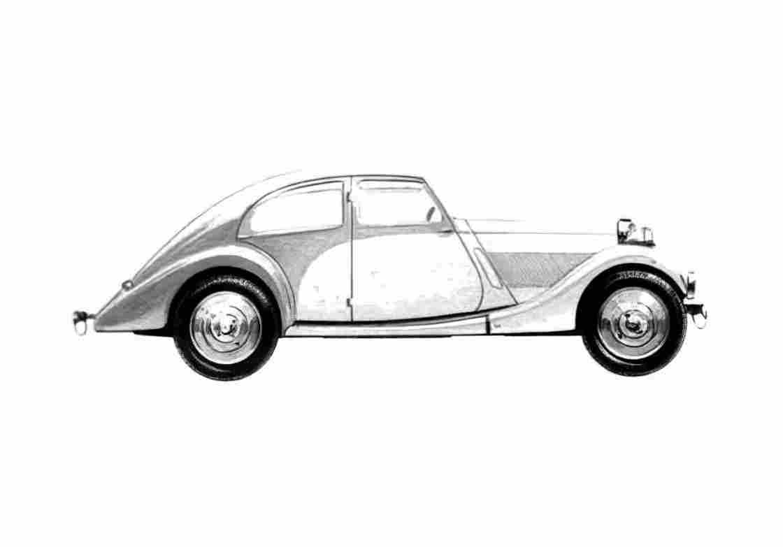 Blueprint Talbot 105 Airline Sedan 1934 A4 Photo Print