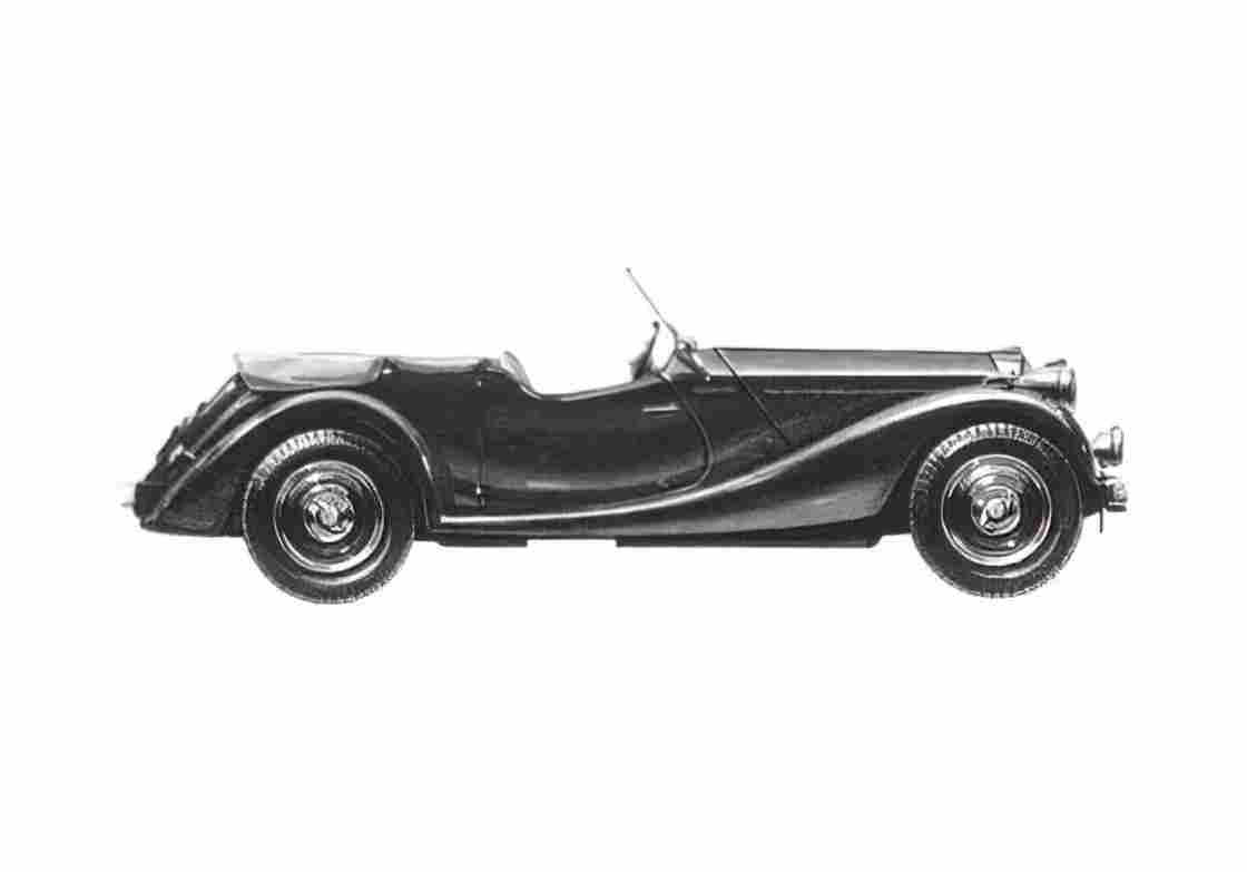 Blueprint Talbot 3.5 Litre Tourer Roadster 1937 A4 Photo Print