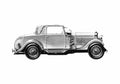 Blueprint Talbot 90 FHC Grose Coupe 1930 A4 Photo Print
