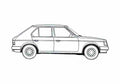 Blueprint Talbot Horizon Hatchback 1979 A4 Photo Print