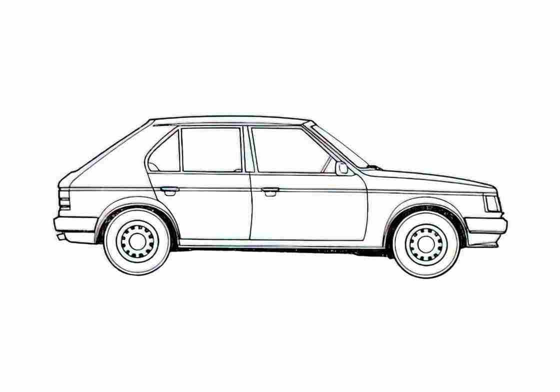Blueprint Talbot Horizon Hatchback 1979 A4 Photo Print