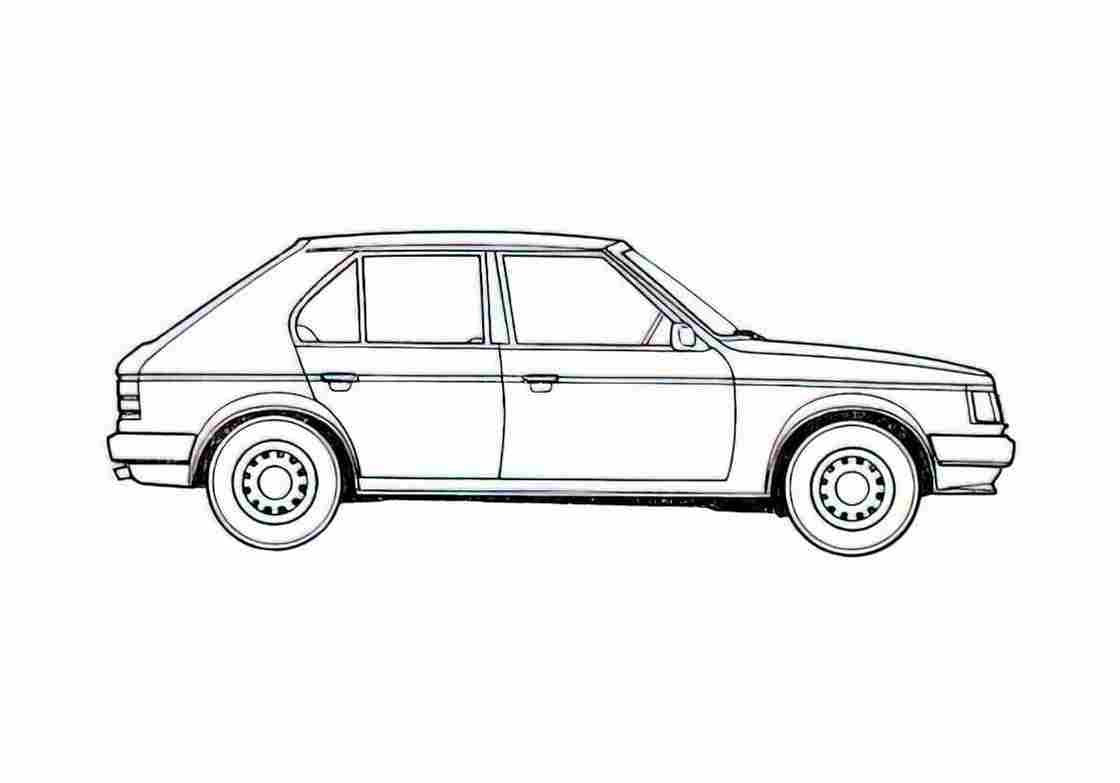 Blueprint Talbot Horizon Hatchback 1981 A4 Photo Print