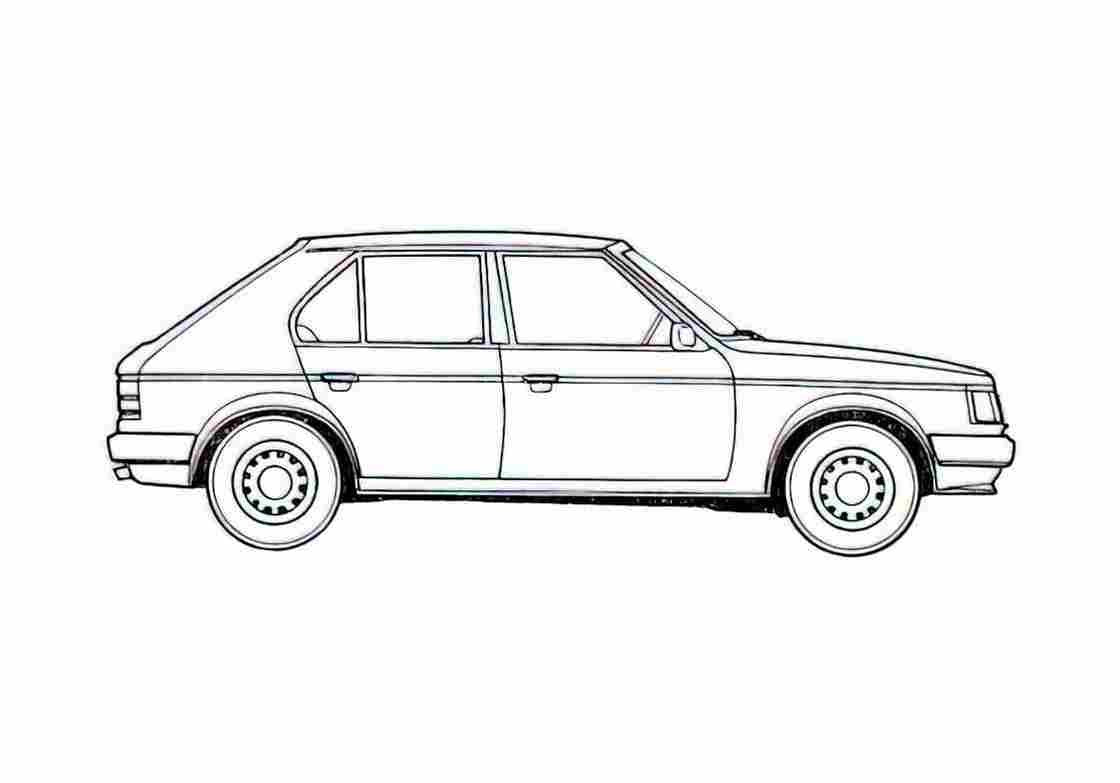 Blueprint Talbot Hotizon Hatchback 1981 A4 Photo Print