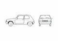 Blueprint Talbot Samba LS Microvan 1982 A4 Photo Print