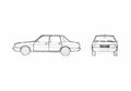 Blueprint Talbot Solara Sedan 1982 A4 Photo Print