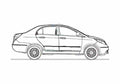 Blueprint Tata Indigo Manza Quadrajet 30 Sedan 2009 A4 Photo Print
