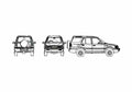 Blueprint Tata Safari 4x4 SUV 2006 A4 Photo Print