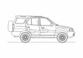 Blueprint Tata Safari DiCOR SUV 2005 A4 Photo Print