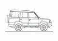 Blueprint Tata Sumo Victa SUV 2004 A4 Photo Print