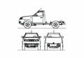 Blueprint Tata Xenon Chassis Truck 2008 A4 Photo Print