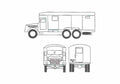 Blueprint Tatra 111 8000 Van A4 Photo Print