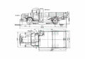 Blueprint Tatra 27 Truck A4 Photo Print