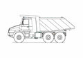 Blueprint Tatra Jamal T163 36 EKS 8 6x6 Truck 2007 A4 Photo Print