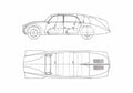 Blueprint Tatra T 77A Sedan 1977 A4 Photo Print