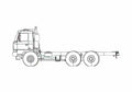 Blueprint Tatra T815 26WR25 6x6 Truck 2007 A4 Photo Print