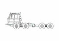 Blueprint Tatra T815 27ER96 36 8x8 Truck 2007 A4 Photo Print