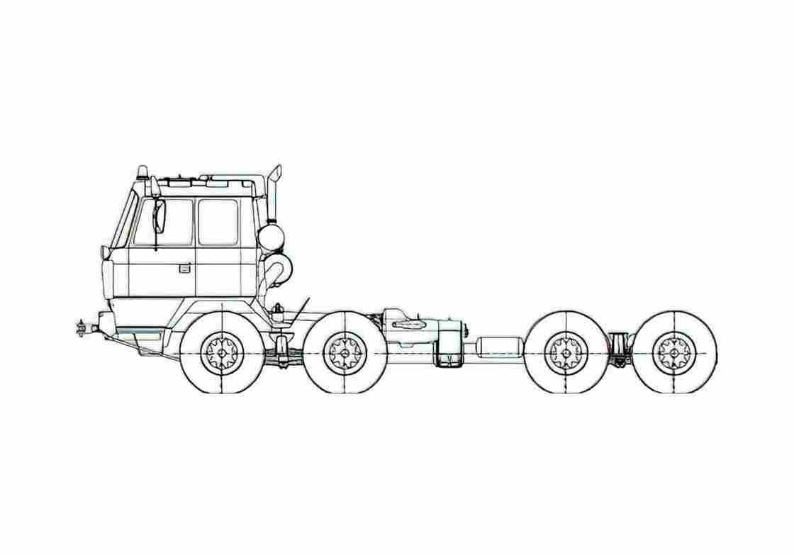 Blueprint Tatra T815 27ER96 36 8x8 Truck 2007 A4 Photo Print