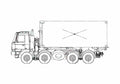 Blueprint Tatra T815 27OR84 8x8 Truck 2007 A4 Photo Print