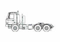 Blueprint Tatra T815 2X0N25 Truck 2007 A4 Photo Print