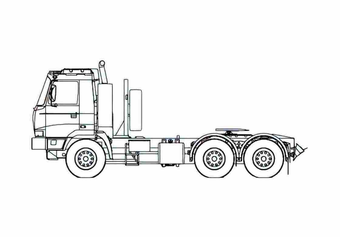 Blueprint Tatra T815 2X0N25 Truck 2007 A4 Photo Print