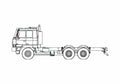 Blueprint Tatra T815 2X0R35 Truck 2007 A4 Photo Print
