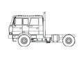 Blueprint Tatra T815 2X0R55 Truck 2007 A4 Photo Print