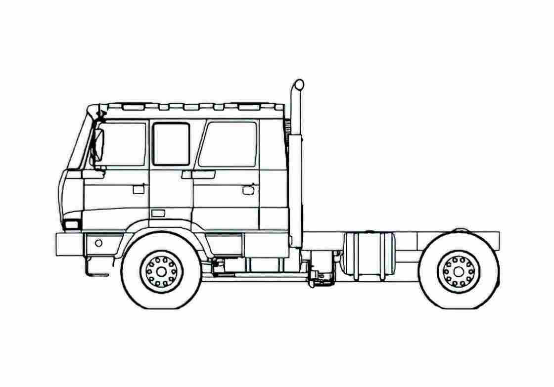 Blueprint Tatra T815 2X0R55 Truck 2007 A4 Photo Print
