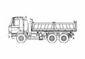 Blueprint Tatra T815 2X0S25 Truck 2007 A4 Photo Print