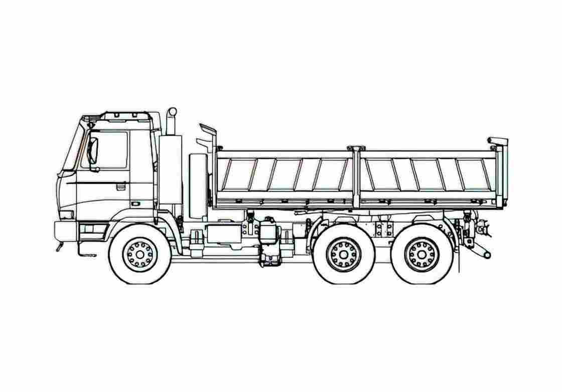 Blueprint Tatra T815 2X0S25 Truck 2007 A4 Photo Print