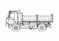 Blueprint Tatra T815 2X0S45 Truck 2007 A4 Photo Print
