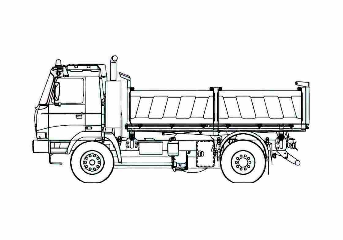 Blueprint Tatra T815 2X0S45 Truck 2007 A4 Photo Print