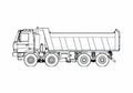 Blueprint Tatra T815 2X0S84 Truck 2007 A4 Photo Print