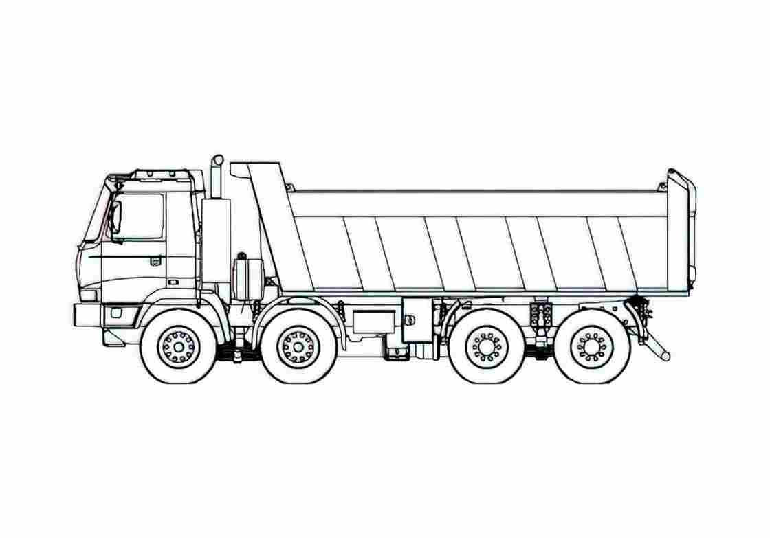 Blueprint Tatra T815 2X0S84 Truck 2007 A4 Photo Print