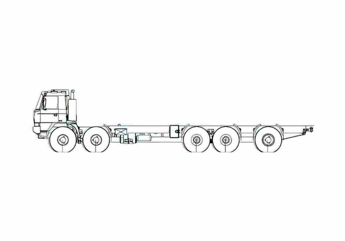 Blueprint Tatra T815 6MWR8T 39 10x10 Truck 2007 A4 Photo Print