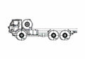 Blueprint Tatra T815 78OR89 6x6 Truck 2007 A4 Photo Print
