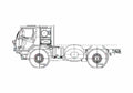 Blueprint Tatra T815 7BOR42 4x4 Truck 2007 A4 Photo Print