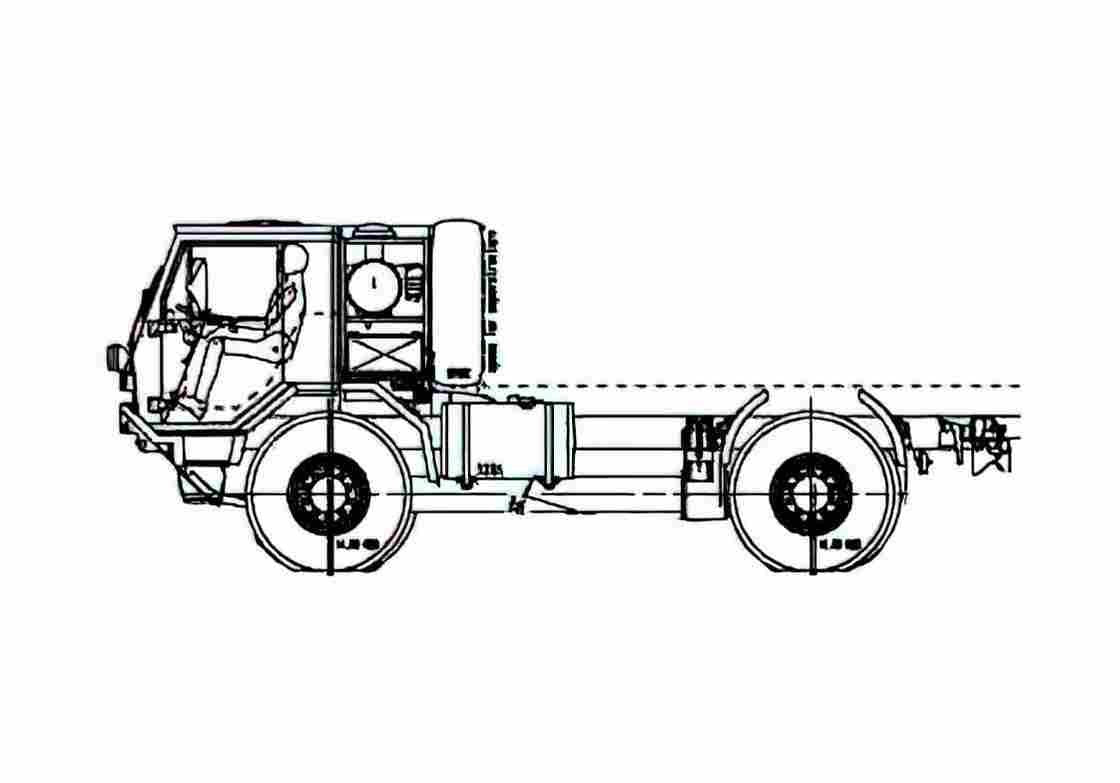 Blueprint Tatra T815 7LOR42 4x4 Truck 2007 A4 Photo Print