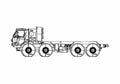 Blueprint Tatra T815 7MPR89 8x8 Truck 2007 A4 Photo Print