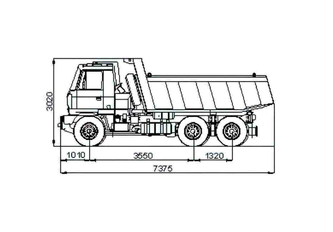 Blueprint Tatra T815 Truck 1983 A4 Photo Print