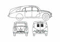 Blueprint Tatra T87 Limousine 1936 A4 Photo Print