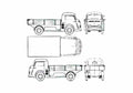 Blueprint Tempo Matador 1000 Truck 1952 A4 Photo Print