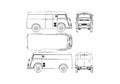 Blueprint Tempo Matador 1000 Van 1952 A4 Photo Print
