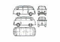 Blueprint Tempo Rapid Minivan 1959 A4 Photo Print