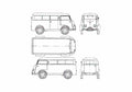Blueprint Tempo Wiking Minivan 1953 A4 Photo Print