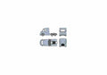 Blueprint Tesla Semi DayCab Tractor Truck 01 A4 Photo Print