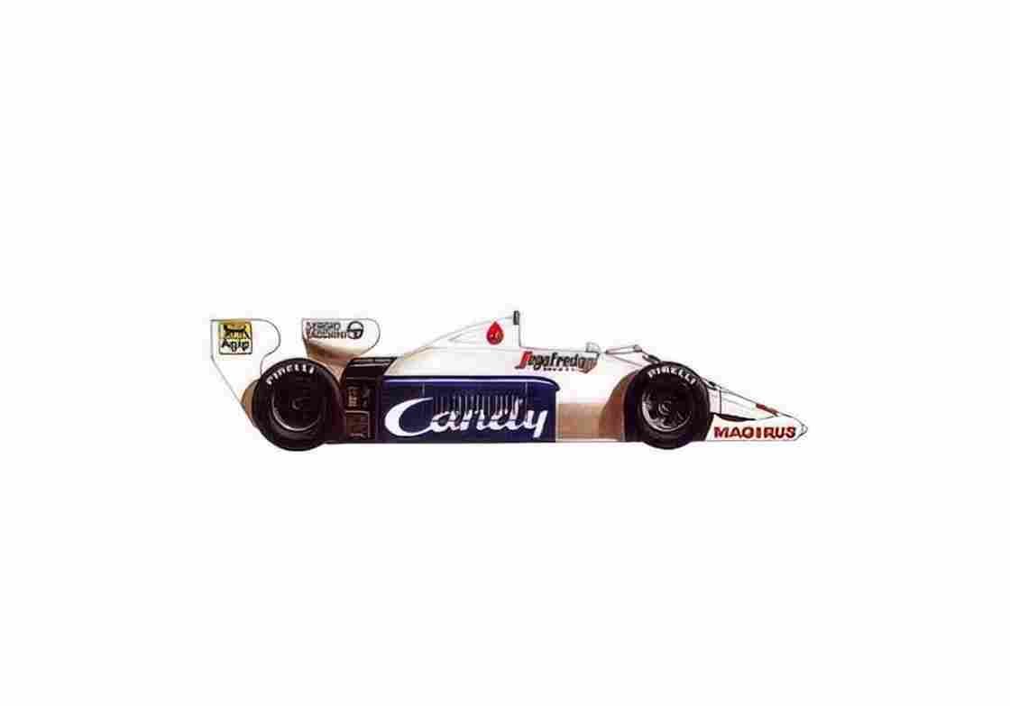 Blueprint Toleman TG184 F1 OW 1984 01 A4 Photo Print