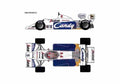 Blueprint Toleman TG184 Hart Monaco GP F1 OW 1984 A4 Photo Print