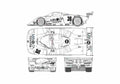 Blueprint Toyota 88C V Minolta OW 1988 A4 Photo Print