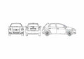 Blueprint Toyota Auris 5 door Hatchback 2007 A4 Photo Print