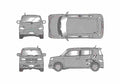 Blueprint Toyota Bb II Styling Package Vera Microvan 2006 A4 Photo Print
